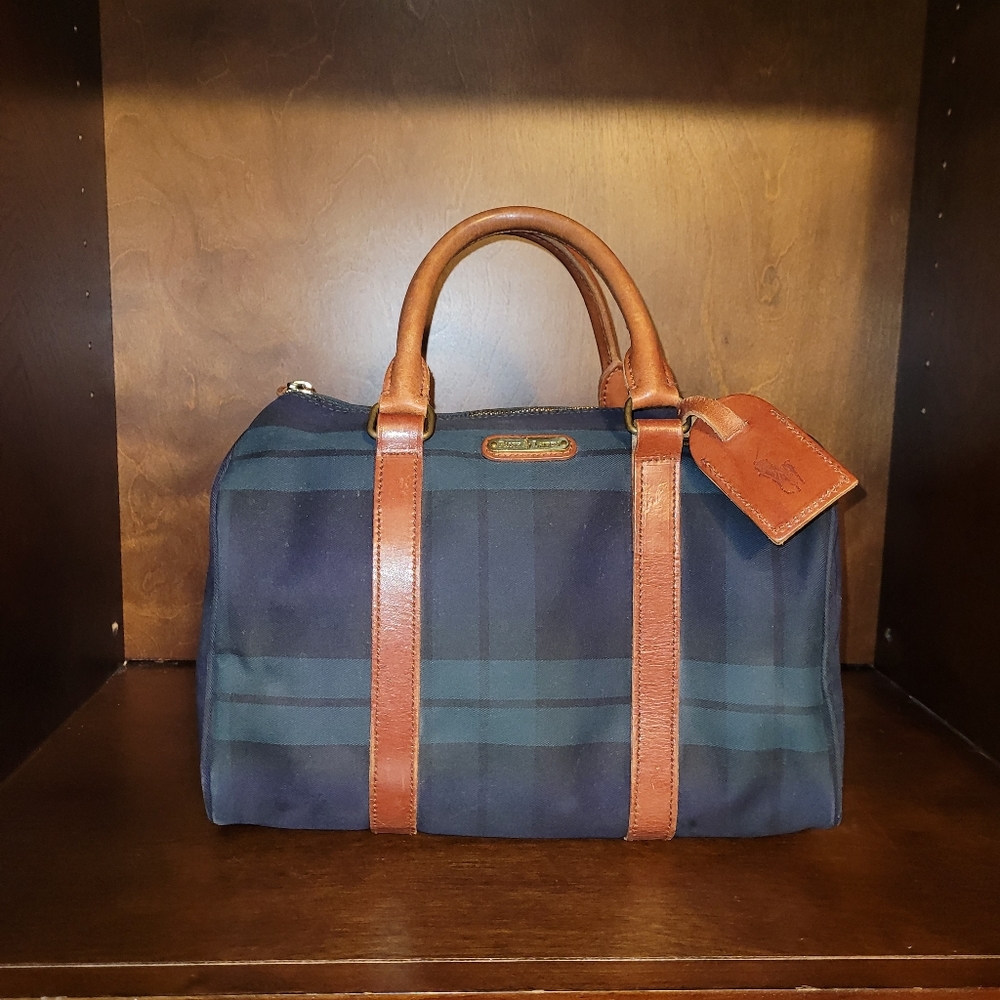 Vintage Ralph Lauren blackwatch plaid speedy Boston bag - Picture 3 of 14